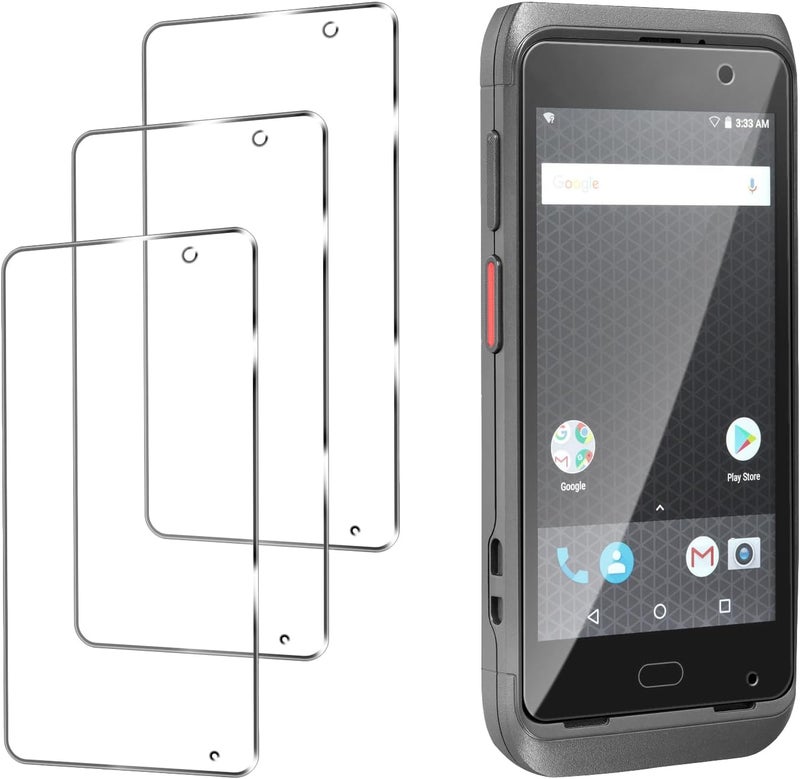 CT40 Tempered Glass Screen Protector for Dolphin CT40 CT45 Barcode Scanner Handheld PDA, 5.0 Inch Display Protective Film Anti-Scratch (3Pcs)